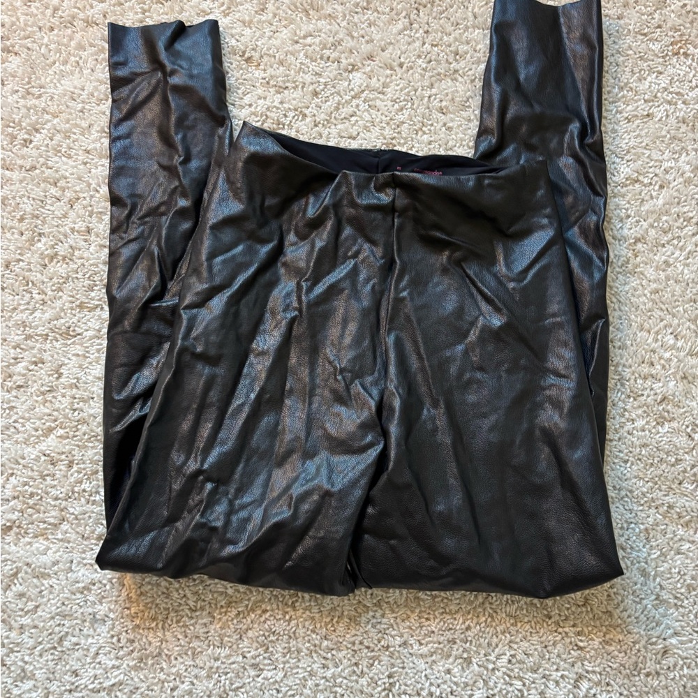 Commando Black Faux Leather Pants